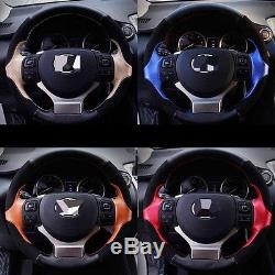 Genuine Leather Steering Wheel Cover For Lexus NX300h NX200t IS250 2015-2016
