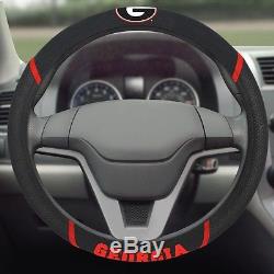 Georgia Bulldogs Embroidered Steering Wheel Cover