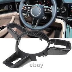 Gloss Carbon Fiber Steering Wheel Cover For Porsche 911 992/Taycan/Panamera 971