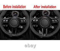 Gloss Carbon Fiber Steering Wheel Cover For Porsche 911 992/Taycan/Panamera 971