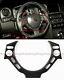 Glossy Carbon Fiber Steering Wheel Center Trim Cover For 2009-16 Nissan Gtr R35