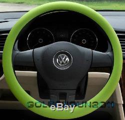 Green Soft Silicon Skidproof Odorless Universal Car Auto Steering Wheel Cover