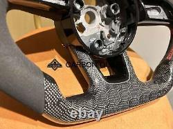 HONEYCOMB CARBON FIBER Steering Wheel FOR AUDI A3A4/RS3RS5 17-21YEARS