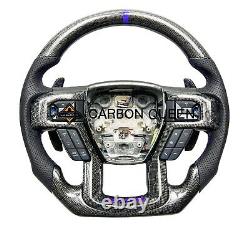 HONEYCOMB CARBON FIBER Steering Wheel FOR FORD F150 F250 F350 Raptor Withheated