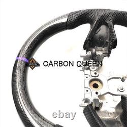 HONEYCOMB CARBON FIBER Steering Wheel FOR INFINITI q50 PURPLE ACCENT WithSTRIPE