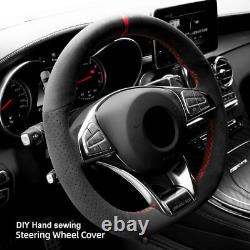 Hand Sewn Alcantara Steering Wheel Cover for Benz AMG A45 / W205 C43 C63S/ CLA