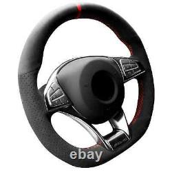 Hand Sewn Alcantara Steering Wheel Cover for Benz AMG A45 / W205 C43 C63S/ CLA