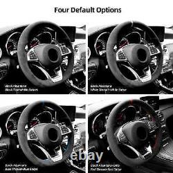 Hand Sewn Alcantara Steering Wheel Cover for Benz AMG A45 / W205 C43 C63S/ CLA