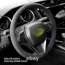 Hand Stitch Alcantara Car Steering Wheel Cover For Toyota Corolla /Avalon/Venza