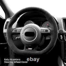 Hand Stitch Alcantara Steering Wheel Cover For Audi RS5 RS6 RS7 S4 S5 S6 S7 SQ5