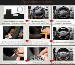 Hand Stitch Alcantara Steering Wheel Cover For Audi RS5 RS6 RS7 S4 S5 S6 S7 SQ5