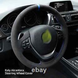 Hand Stitch Alcantara Steering Wheel Cover For BMW M SPORT F20 F21 F33 F34 F36