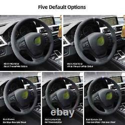 Hand Stitch Alcantara Steering Wheel Cover For BMW X3 F25 / X5 F15 Gray Thread