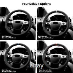 Hand Stitch Alcantara Steering Wheel Cover For Ford Focus 3 ST C-Max Energi Kuga