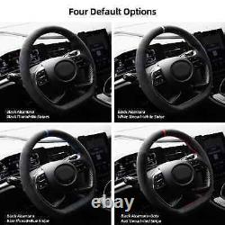 Hand Stitch Alcantara Steering Wheel Cover For Hyundai Elantra New i20 2022 2023
