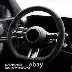 Hand Stitch Alcantara Steering Wheel Cover For Mercedes Benz C-Class W206 EClass