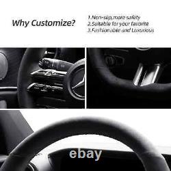 Hand Stitch Alcantara Steering Wheel Cover For Mercedes Benz C-Class W206 EClass