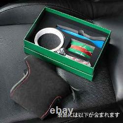 Hand Stitch Alcantara Steering Wheel Cover for Audi RS3 RS4 RS5 S4 White Thread
