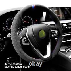 Hand Stitch Alcantara Steering Wheel Cover for BMW G20 G21 G30 G31 G32 X3 G01 X4