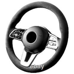 Hand Stitch Alcantara Steering Wheel Cover for Benz W177 W205 C118 C257 W213