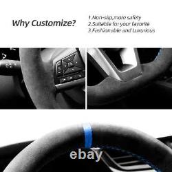 Hand Stitch Alcantara Steering Wheel Cover for Nissan Qashqai X-Trail Leaf Juke
