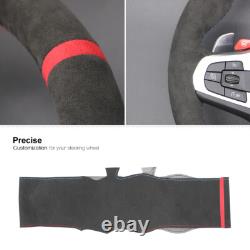 Hand Stitch Alcantara Steering Wheel Cover for Nissan Qashqai X-Trail Leaf Juke