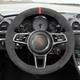 Hand Stitch Alcantara Steering Wheel Cover for Porsche 911 991 982 718 Cayman