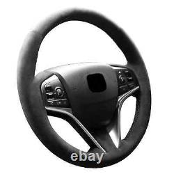 Hand Stitch Alcantara Suede Steering Wheel Cover For Honda Acura MDX 2014-2018