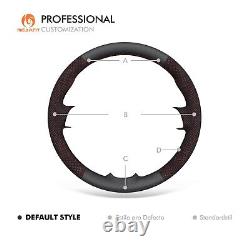 Hand Stitch DIY Alcantara Real Leather Steering Wheel Cover for Mazda MX-5 2016