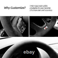 Hand sewn Alcantara Steering Wheel Cover for Audi RS3 RS4 RS5 S3 S4 S5