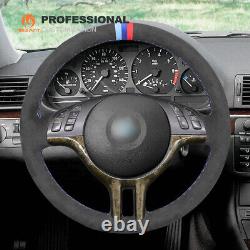 Hand-sewn Alcantara Steering Wheel Cover for BMW 3 Series E36 E36/5 E46 E46/5 X5