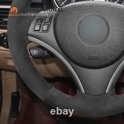 Hand sewn Alcantara Steering Wheel Cover for BMW E81 3 Series E90 E91 E92 E93
