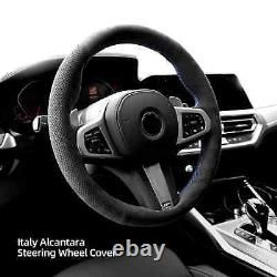 Hand sewn Alcantara Steering Wheel Cover for BMW G20 G21 G31 G32 G11-16 G01