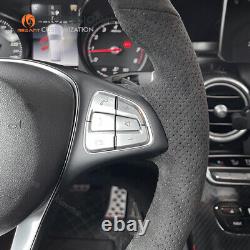 Hand sewn Alcantara Steering Wheel Cover for Benz W205 C117 C218 W213 X156 X253