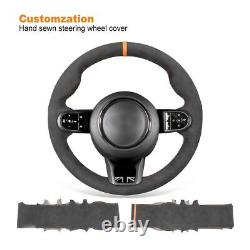 Hand-sewn Alcantara Steering Wheel Cover for Mini Clubman Convertible Countryman