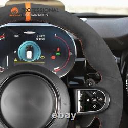 Hand-sewn Alcantara Steering Wheel Cover for Mini Clubman Convertible Countryman