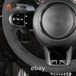 Hand-sewn Alcantara Steering Wheel Cover for Mini Clubman Convertible Countryman