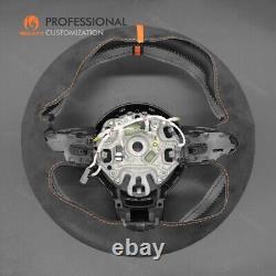 Hand-sewn Alcantara Steering Wheel Cover for Mini Clubman Convertible Countryman