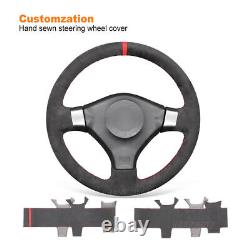 Hand-sewn Alcantara Steering Wheel Cover for Nissan 200SX S15 Silvia Skyline R34