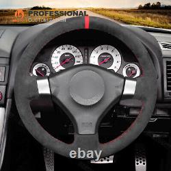 Hand-sewn Alcantara Steering Wheel Cover for Nissan 200SX S15 Silvia Skyline R34