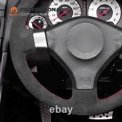 Hand-sewn Alcantara Steering Wheel Cover for Nissan 200SX S15 Silvia Skyline R34