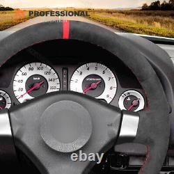 Hand-sewn Alcantara Steering Wheel Cover for Nissan 200SX S15 Silvia Skyline R34