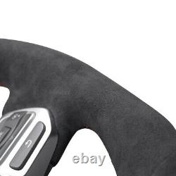 Hand-sewn Alcantara Steering Wheel Cover for VW Golf R GTI Jetta (GLI) Tiguan