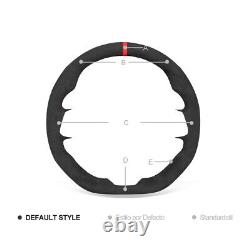 Hand-sewn Black Alcantara Steering Wheel Cover Wrap for Subaru WRX (STI) Levorg