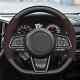 Hand-stitched Alcantara Car Steering Wheel Cover for Subaru WRX 2022-2024