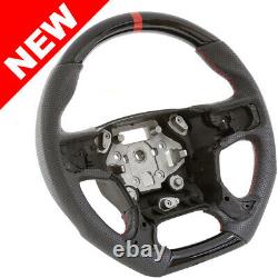 Handkraftd 15+ GMC Sierra 1500 2500 3500 Steering Wheel Gloss Black with Leather