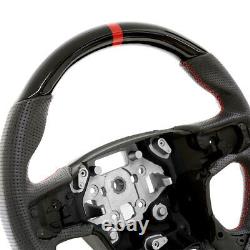Handkraftd 15+ GMC Sierra 1500 2500 3500 Steering Wheel Gloss Black with Leather