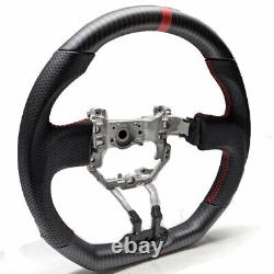 Handkraftd 2013-2017 FRS BRZ D Flat Bottom Steering Wheel Matte Hydro Carbon