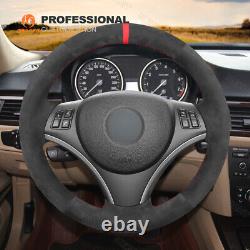 Handsewn DIY Alcantara Steering Wheel Cover for BMW E81 E82 3 Series E90 E92 E93