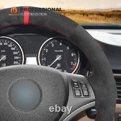 Handsewn DIY Alcantara Steering Wheel Cover for BMW E81 E82 3 Series E90 E92 E93